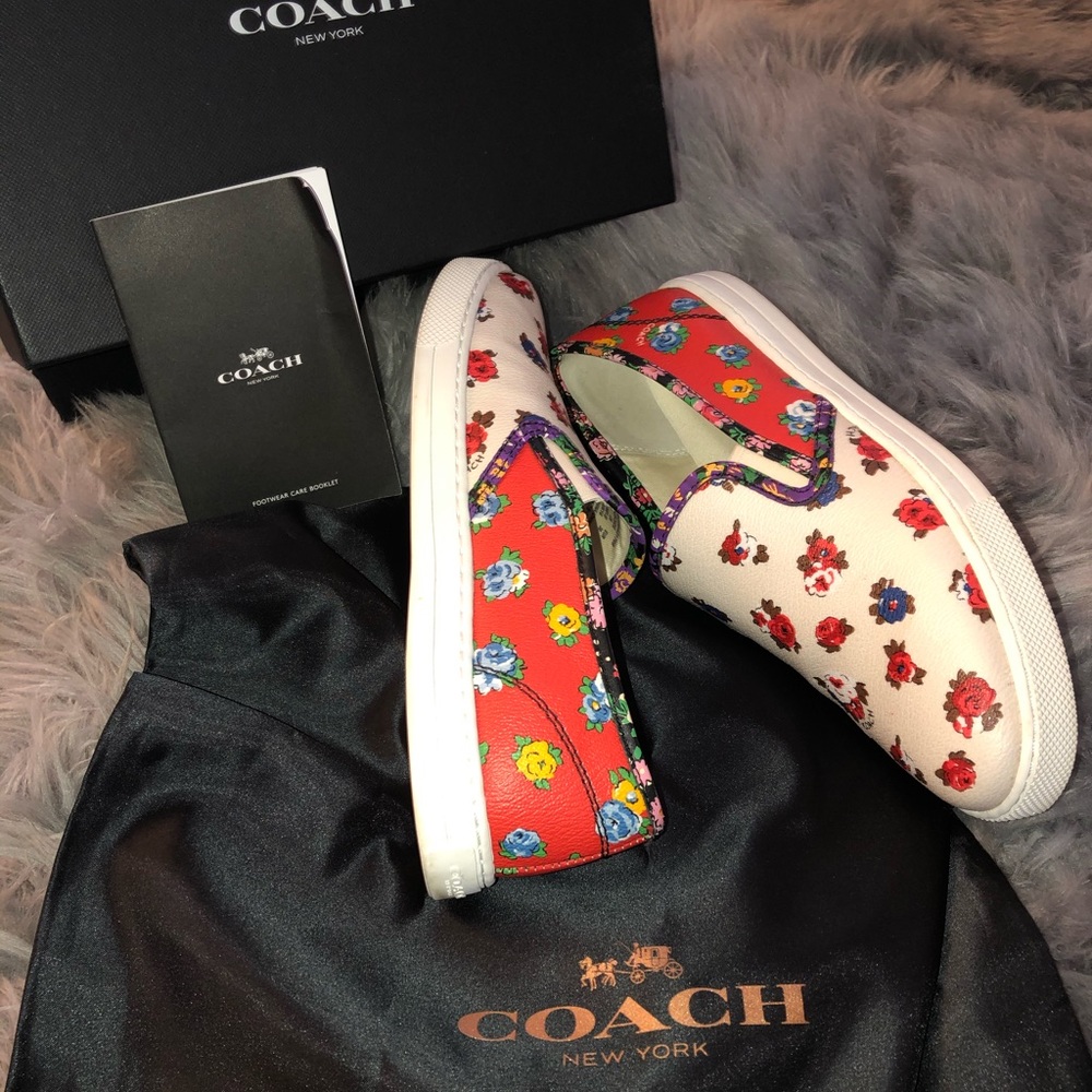 Women’s Multi-color Coach Slip On Sneakers Size 8